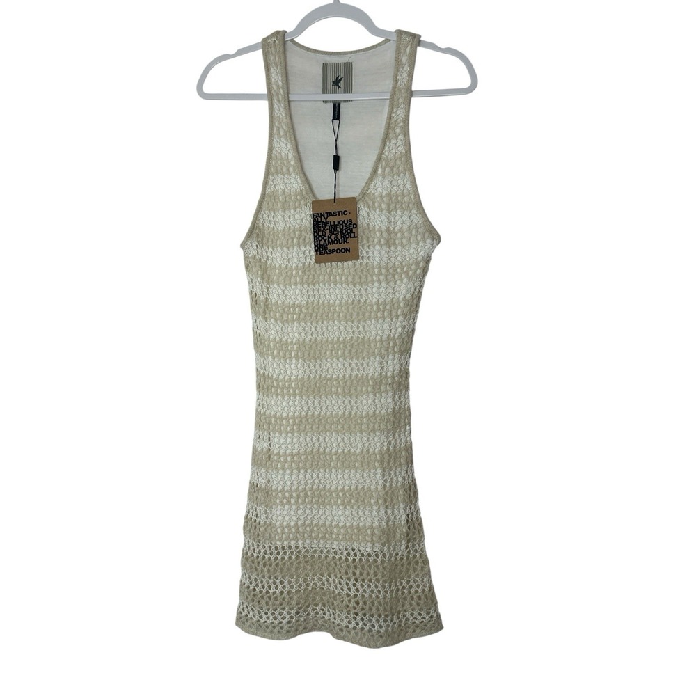 One teaspoon‎ Dress Womens Small Crochet Knitting Stretch Sleeveless Beach New